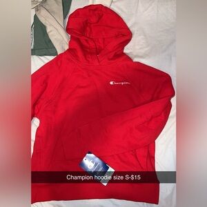 CHAMPION RED HOODIE NWT